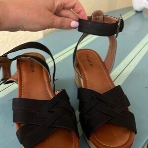 Indigo rd size 8 ankle strap small heel